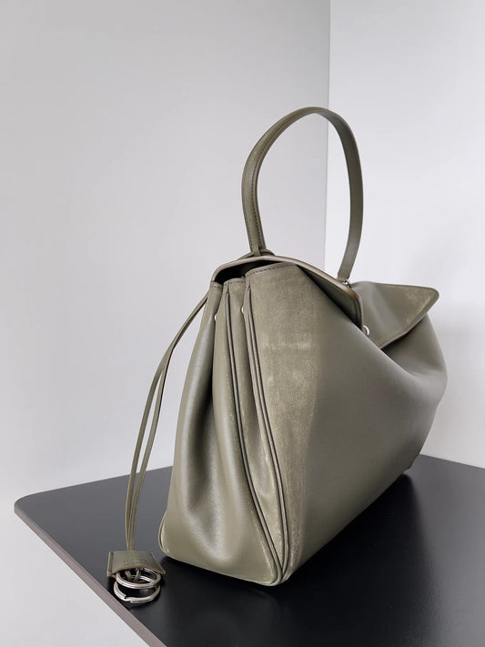 Balenciaga 2026 Rodeo Bag Olive Green Smooth Calfskin Silver Hardware