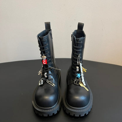 Balenciaga 25ss Martin boots black calfskin 467710