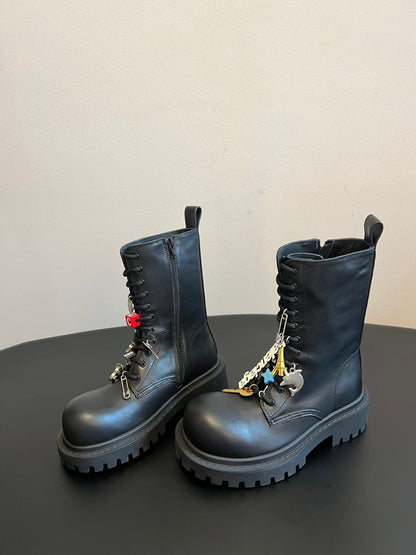 Balenciaga 25ss Martin boots black calfskin 467710