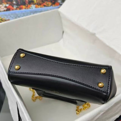 DB Small Marlene Day Bag Black Calfskin