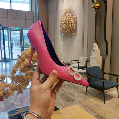 Balenciaga 26s High Heel Pump 105 Pink Cowhide 681172
