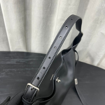 Balenciaga Bel Air Shoulder Bag Black Smooth Calfskin