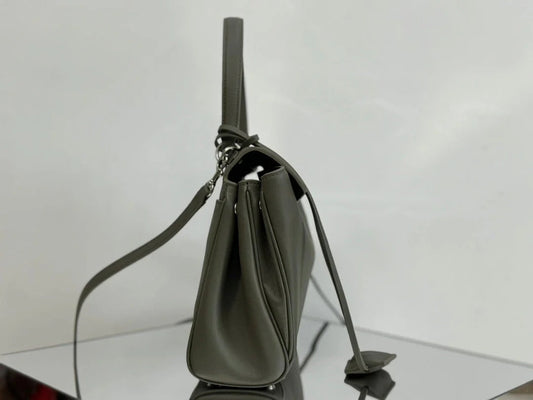Balenciaga Small Rodeo Bag 29 Olive Green Calfskin Sliver Hardware