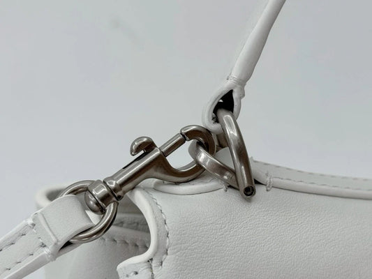 Balenciaga Mini Bag 22 White Calfskin Sliver Hardware