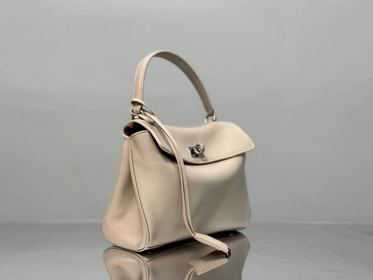 Balenciaga Mini Bag 22 Beige Calfskin Sliver Hardware